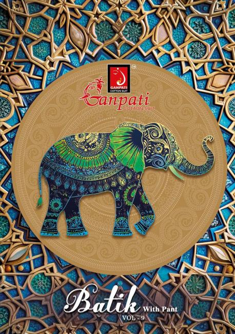 Ganpati Batik Pant Vol-9 – Kurti Pant With Dupatta: Textilecatalog